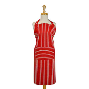 Design Imports Red Stripped Apron