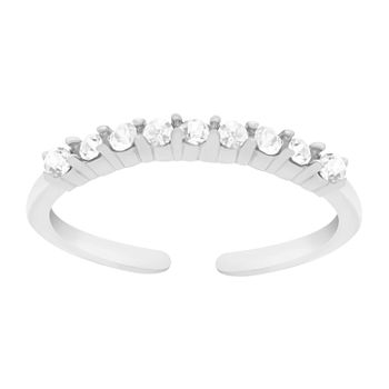 Itsy Bitsy Crystal Sterling Silver Toe Ring