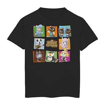 Little & Big Boys Round Neck Animal Crossing Short Sleeve Graphic T-Shirt