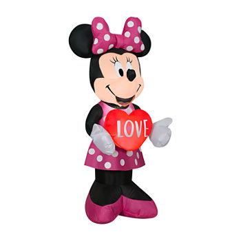 National Tree Co. 42" Pre-Lit Valentines Minnie Mouse Outdoor Inflatable