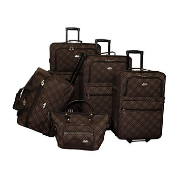 American Flyer Pemberly Buckles 5-pc. Expandable Upright Luggage Set
