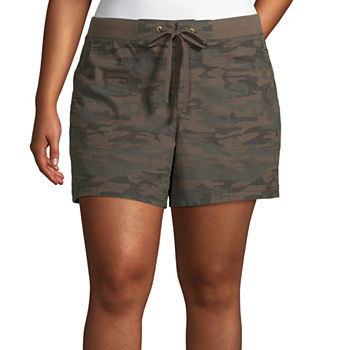 a.n.a Knit Wasitband 5in Camoflauge Soft Short - Plus
