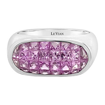 LIMITED QUANTITIES! Le Vian Grand Sample Sale™ Ring featuring Bubble Gum Pink Sapphire™ set in 18K Vanilla Gold®