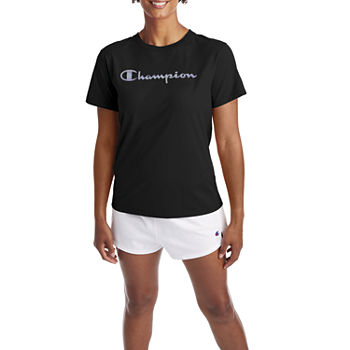 Champion Womens Crew Neck Short Sleeve Graphic T-Shirt