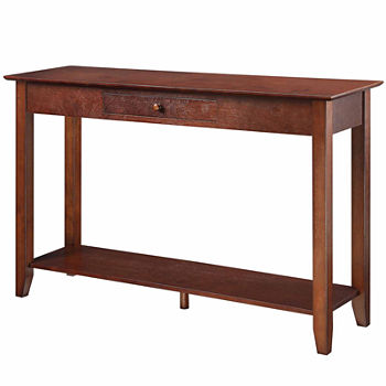 American Heritage 1 Drawer Console Table with Shelf
