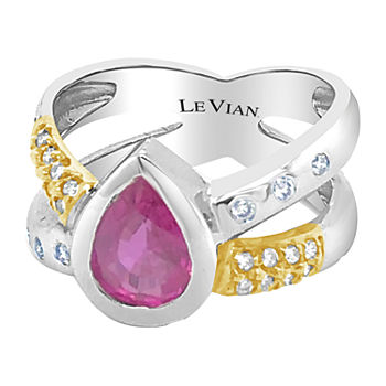 LIMITED QUANTITIES! Le Vian Grand Sample Sale™ Ring featuring Bubble Gum Pink Sapphire™ set in 14K Two Tone Gold