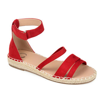 Journee Collection Womens Rochelle Ankle Strap Flat Sandals