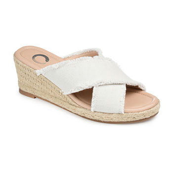 Journee Collection Womens Shanni Wedge Sandals