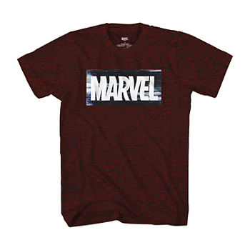 Big and Tall Mens Crew Neck Short Sleeve Regular Fit Marvel Graphic T-Shirt