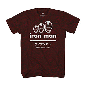 Big and Tall Mens Crew Neck Short Sleeve Regular Fit Iron Man Graphic T-Shirt