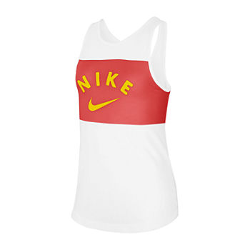 Nike Big Girls Scoop Neck Sleeveless T-Shirt