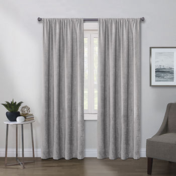 Regal Home Chenille Light-Filtering Rod Pocket Single Curtain Panel
