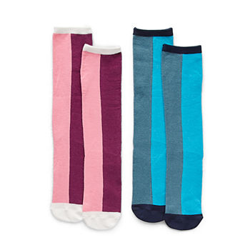 Thereabouts Little & Big Girls 2 Pair Knee High Socks