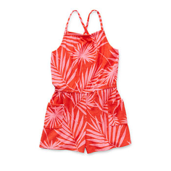 Thereabouts Little & Big Girls Short Sleeve Romper