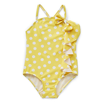 Sol Swim Toddler Girls Polka Dot One Piece Swimsuit