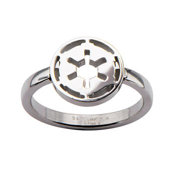 Star Wars® Stainless Steel Galactic Empire Symbol Cutout Ring