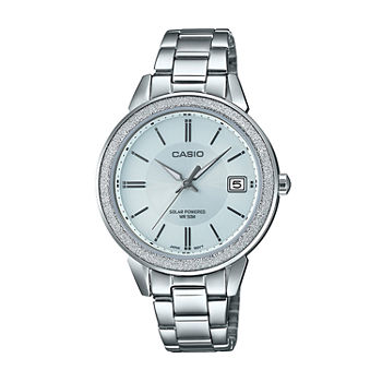 Casio Womens Silver Tone Stainless Steel Bracelet Watch Ltps200d-7av