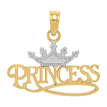 Princess Womens 14K Gold Pendant
