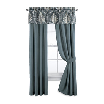 blue bedroom curtains & decor for bed & bath - jcpenney