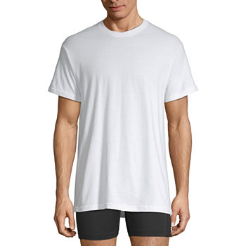 Stafford® Cotton Mens 4 Pack Short Sleeve Crew Neck T-Shirt
