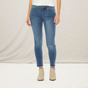 a.n.a-Tall Womens Mid Rise Skinny Ankle Jean