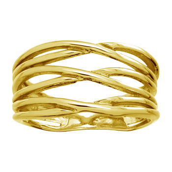 Sparkle Allure 14K Gold Over Brass Band
