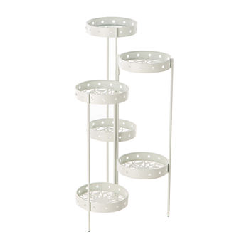 Glitzhome 32.35 Foldable Metal Planter Stands