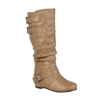 Journee Collection Womens Tiffany Wide Calf Slouch Riding Boots