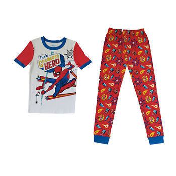 Disney Collection Little & Big Boys 2-pc. Spiderman Pant Pajama Set