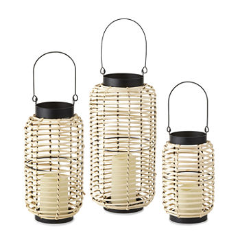 Outdoor Oasis Rattan Decorative Lantern Collection