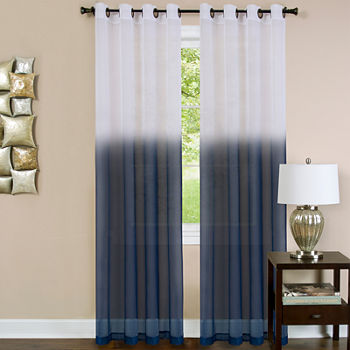 Essence Sheer Grommet Top Single Curtain Panel
