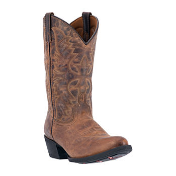 Laredo Mens Birchwood Block Heel Cowboy Boots