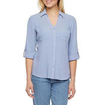 3/4 Sleeve Blouses Tops for Women - JCPenney