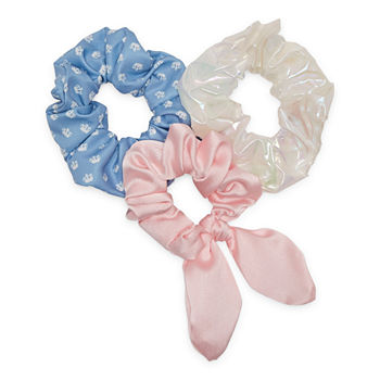 Juicy By Juicy Couture Bow And Crown Print 3-pc. Hair Ties