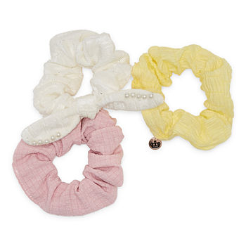 Juicy By Juicy Couture Pearls And Charm 3-pc. Hair Ties
