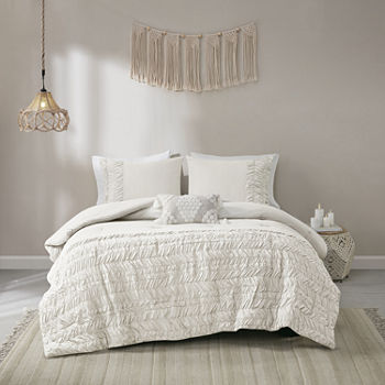 Madison Park Emma Cotton 4-pc. Midweight Embroidered Comforter Set