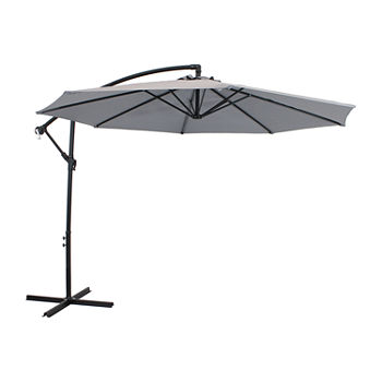 Sunnydaze® 9-Foot Offset Patio Umbrella With Crank Lift