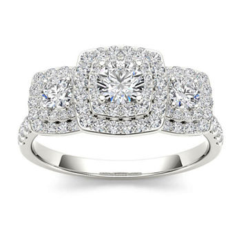1 CT. T.W. Diamond 10K White Gold Engagement Ring