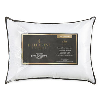 Fieldcrest Luxury Sateen Medium Density Antimicrobial  Down Alternative Pillow