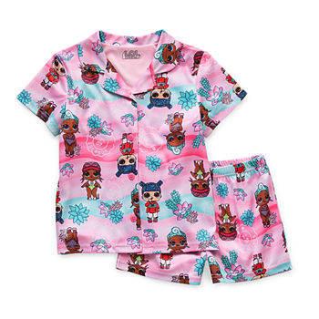 Little & Big Girls 2-pc. LOL Shorts Pajama Set