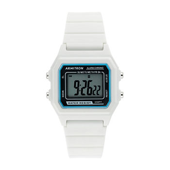 Armitron Pro Sport Womens Chronograph White Strap Watch 40/8447wht