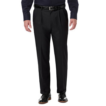 Haggar® Mens Premium Comfort Classic Fit Pleated Front Dress Pant