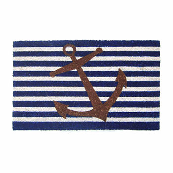 Geo Craft Nautical Anchor Rectangular Doormat
