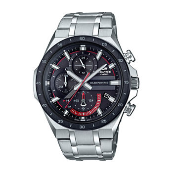 Casio Edifice Mens Silver Tone Stainless Steel Bracelet Watch Eqs920db-1av