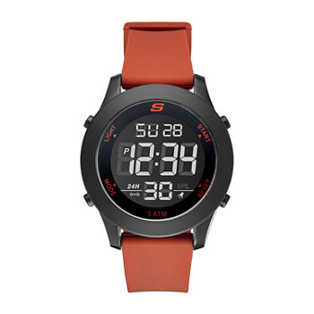 Skechers Rosencrans Digital Oversize Mens Chronograph Digital Red Strap Watch Sr5109