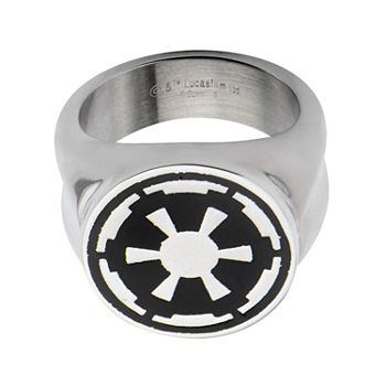 Star Wars® Imperial Symbol Mens Stainless Steel Ring