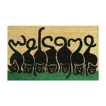 Calloway Mills Cats Welcome Outdoor Rectangular Doormat