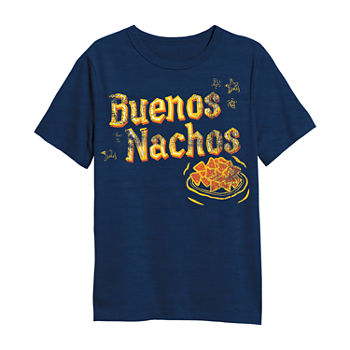 Buenos Nachos Mens Crew Neck Short Sleeve Regular Fit Graphic T-Shirt