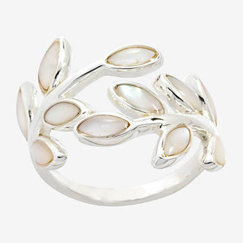 Sparkle Allure Mother Of Pearl Pure Silver Over Brass Band