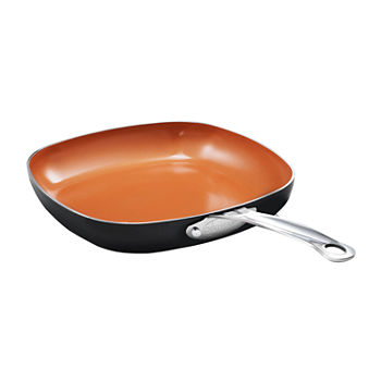 Gotham Steel 11’’ Nonstick Square Fry Pan with Stay Cool Handle